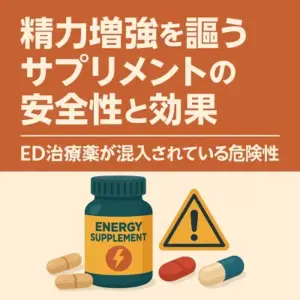 精力増強を謳うサプリメントや漢方薬の中にED治療薬の成分が検出されるケースが多い