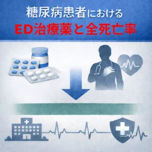 シルデナフィルなどのED治療薬は糖尿病患者の全死亡率を改善する