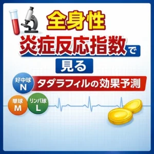 全身性炎症反応指数を用い、前もってED治療薬タダラフィルの効果を予測しようとする研究報告
