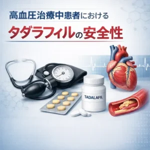 降圧薬により高血圧治療中であってもタダラフィルによるED治療は安全である
