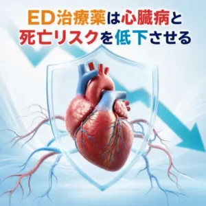 ED治療薬は因果関係は不明であるものの、心血管イベントと死亡リスクを低下させる